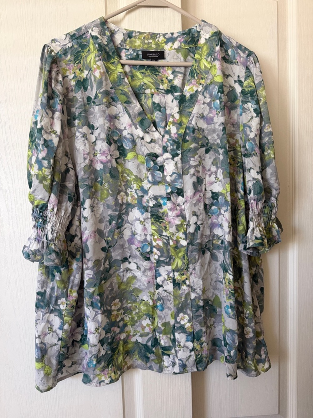 Jones New York Multicolor Floral Blouse
